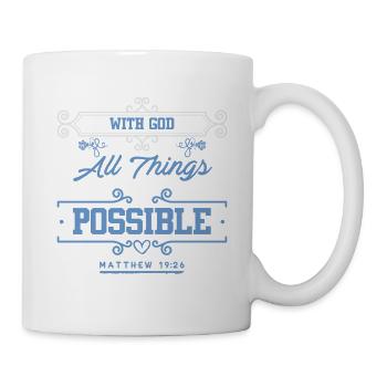 Bible God Everything Possible - Mug - white - Right