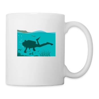 Scuba Diving Gift Underwater Scuba Diver - Mug - white - Right