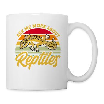 Reptiles Reptile Snake Cadeau - Mug blanc - blanc - Droite