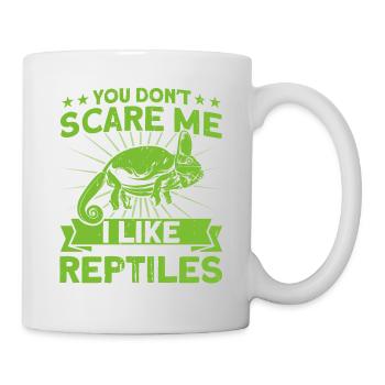 Schlange Reptilien Reptilienliebhaber Geschenk - Tasse - Weiß - Rechts