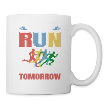 Laufen Läufer Going for a Run be back tomorrow - Tasse - Weiß - Rechts