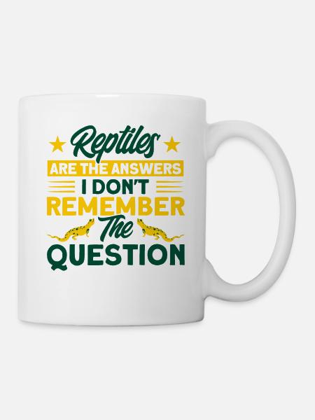 Reptil Schlange Reptilien Geschenk - Tasse - Weiß