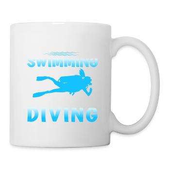 Scuba Diving Gift Underwater Scuba Diver - Mug - white - Right