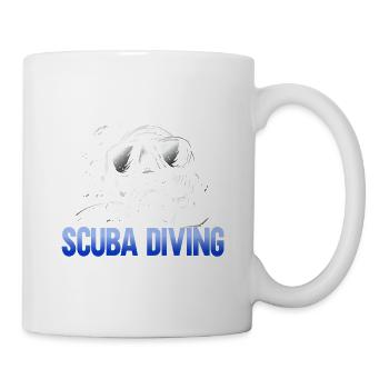 Sporttauchen Geschenk Unterwasser Sporttaucher - Tasse - Weiß - Rechts