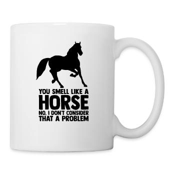 Horses Riding Rider Saying - Mug - white - Right