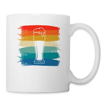Retro Vintage Brewer Beer Brewing - Tasse - Weiß - Rechts