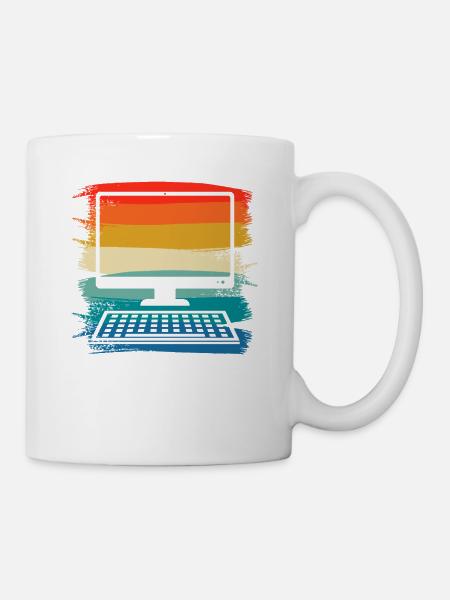 Retro Vintage Programmer Computer Programming - Tasse - Weiß