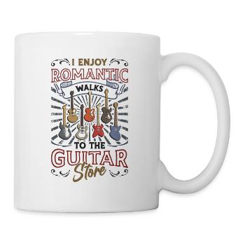 J’aime les promenades romantiques. - Mug blanc - blanc - Droite