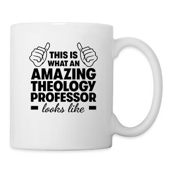 Professeur de théologie incroyable - Mug blanc - blanc - Droite
