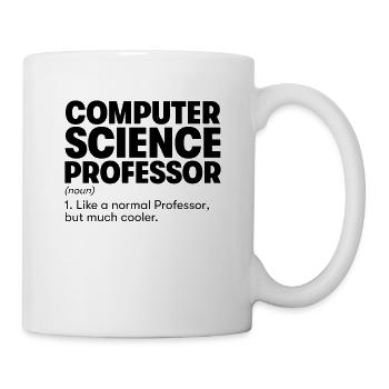 Professeur d’informatique - Mug blanc - blanc - Droite