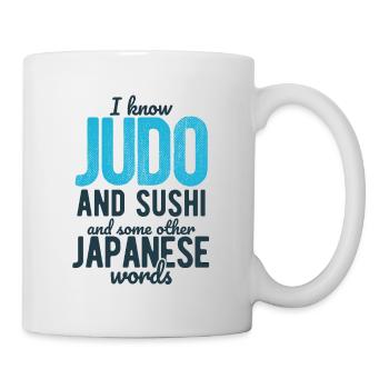 Japanischer Kampfsport Judo - Tasse - Weiß - Rechts