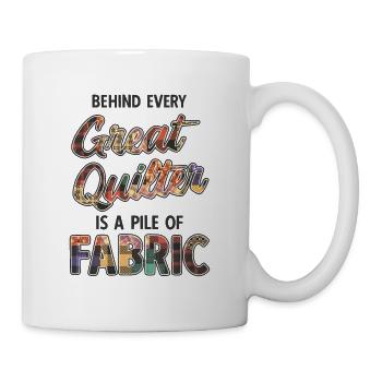 Quilten von Tagesdecken - Tasse - Weiß - Rechts