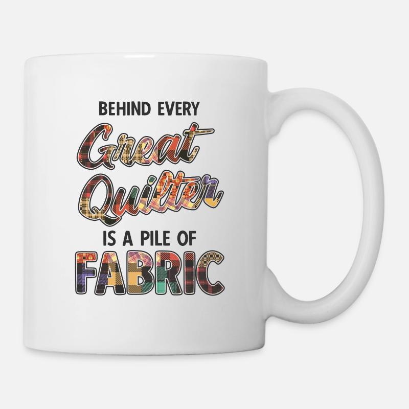 Quilten von Tagesdecken - Tasse - Weiß