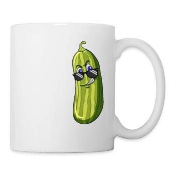 Dill With It Drôle Pickle Joke Pun Pickle Lover - Mug blanc - blanc - Droite