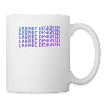 Retro Graphic Designer Graphic Design - Mug - white - Right
