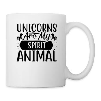 Les licornes sont mon animal spirituel Licorne - Mug blanc - blanc - Droite