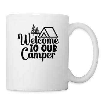 Willkommen in unserem Camper - Tasse - Weiß - Rechts