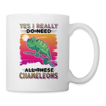 Caméléon Cadeau Caméléon - Mug blanc - blanc - Droite