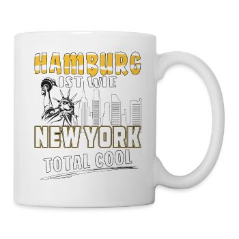 HAMBURG IST WIE NEW YORK - Tasse - Weiß - Rechts