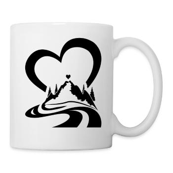 Mountain Heart Outdoor Trekking - Mountain Hiking - Tasse - Weiß - Rechts