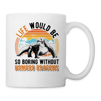 Komodo dragon Gift Komodo Dragon monitor lizard - Mug - white - Right