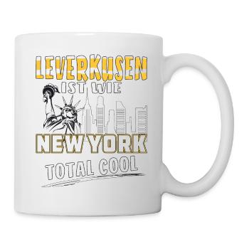 LEVERKUSEN IST WIE NEW YORK - Tasse - Weiß - Rechts