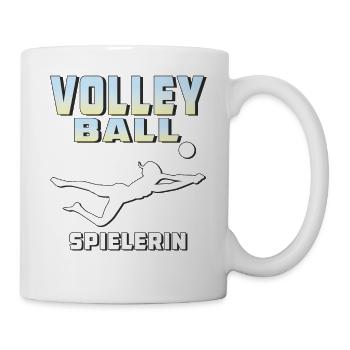 VOLLEYBALL SPIELERIN - Tasse - Weiß - Rechts