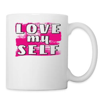 LOVE MY SELF - Tasse - Weiß - Rechts