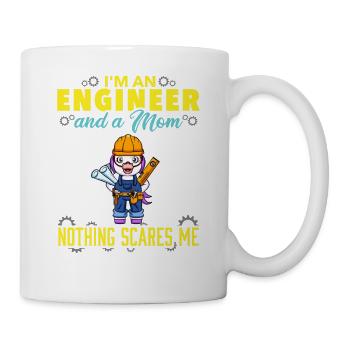 I'm An Engineer And A Mom Nothing Scares Me - Mug - white - Right
