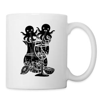 Kraken Octopus Cephalopod - Cocktail Sangria Octop - Mug - white - Right