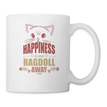 drôle de ragdoll disant - Mug blanc - blanc - Droite