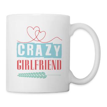 J’aime ma petite amie folle - Mug blanc - blanc - Droite