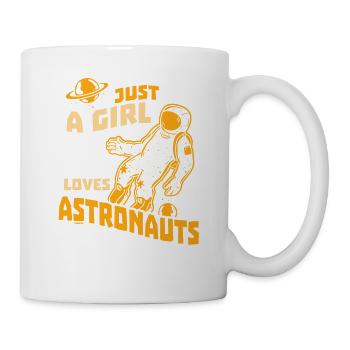 Seulement une fille qui aime les astronautes - Mug blanc - blanc - Droite