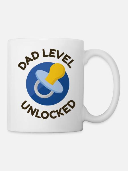 Papa Level - Tasse - Weiß