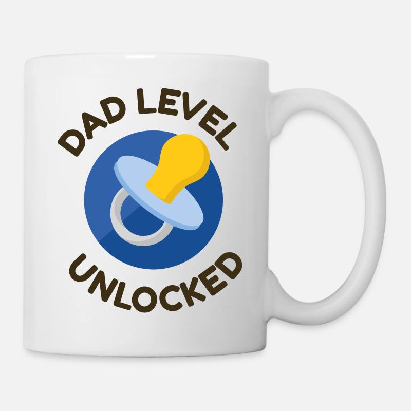 Papa Level - Tasse - Weiß