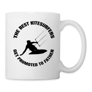 Kitesurfer Vater Windsurfing Dad Windsurfer Surfen - Tasse - Weiß - Rechts