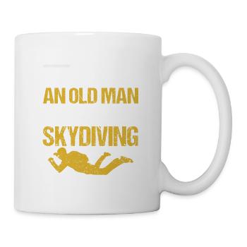 Parachutists never underestimate an old - Mug - white - Right