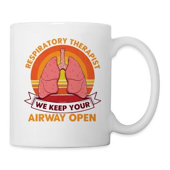 Respirotär Therapeut Intensivpflege Pulmonologie G - Tasse - Weiß - Rechts