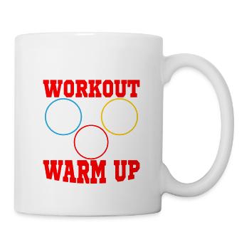 Your workout is my warm up Triathlete Triathlon - Tasse - Weiß - Rechts