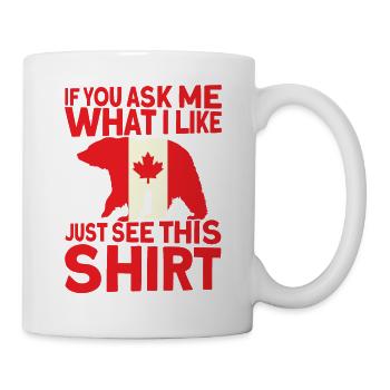 Canada Canadian Canadian Flag Gift - Mug - white - Right