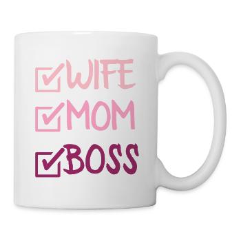 FEMME MAMAN PATRON - Mug blanc - blanc - Droite