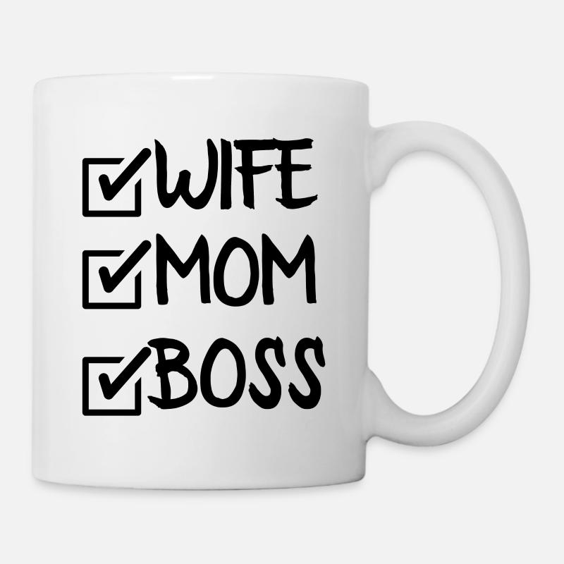 WIFE MOM BOSS - Mug - white