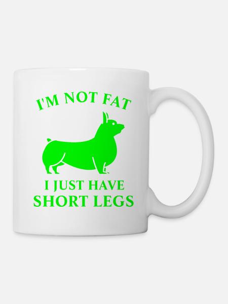 Ich bin nicht fett - Tasse - Weiß