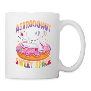 Astrondonut Sweet Space für einen Astronauten mit - Tasse - Weiß - Rechts