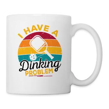 Pickleballspieler Dinking Liebe Pickleball Retro - Tasse - Weiß - Rechts