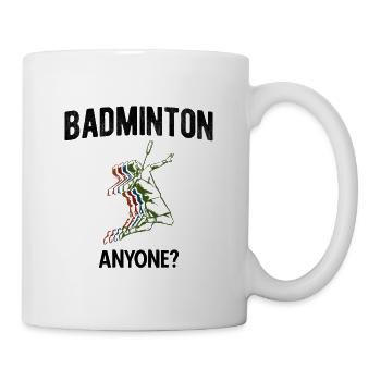 Badminton - Tasse - Weiß - Rechts