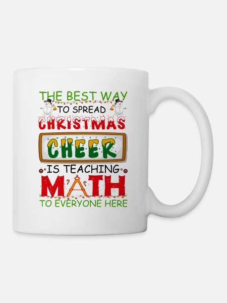 Ugly Christmas Mathe-Lehrer Ugly Christmas Sweater - Tasse - Weiß