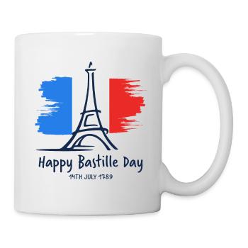 Ich Liebe Paris Eiffelturm Andenken Frankreich - Tasse - Weiß - Rechts