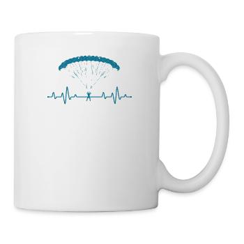 Skydiving Heartbeat Skydivers - Mug - white - Right