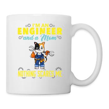 I'm An Engineer And A Mom Nothing Scares Me - Mug - white - Right